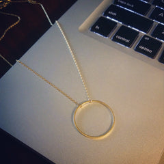 Oversized Circle Necklace