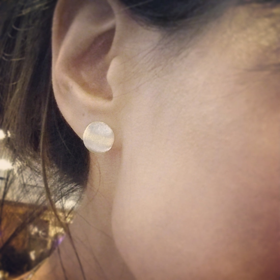 Round Disc Earrings