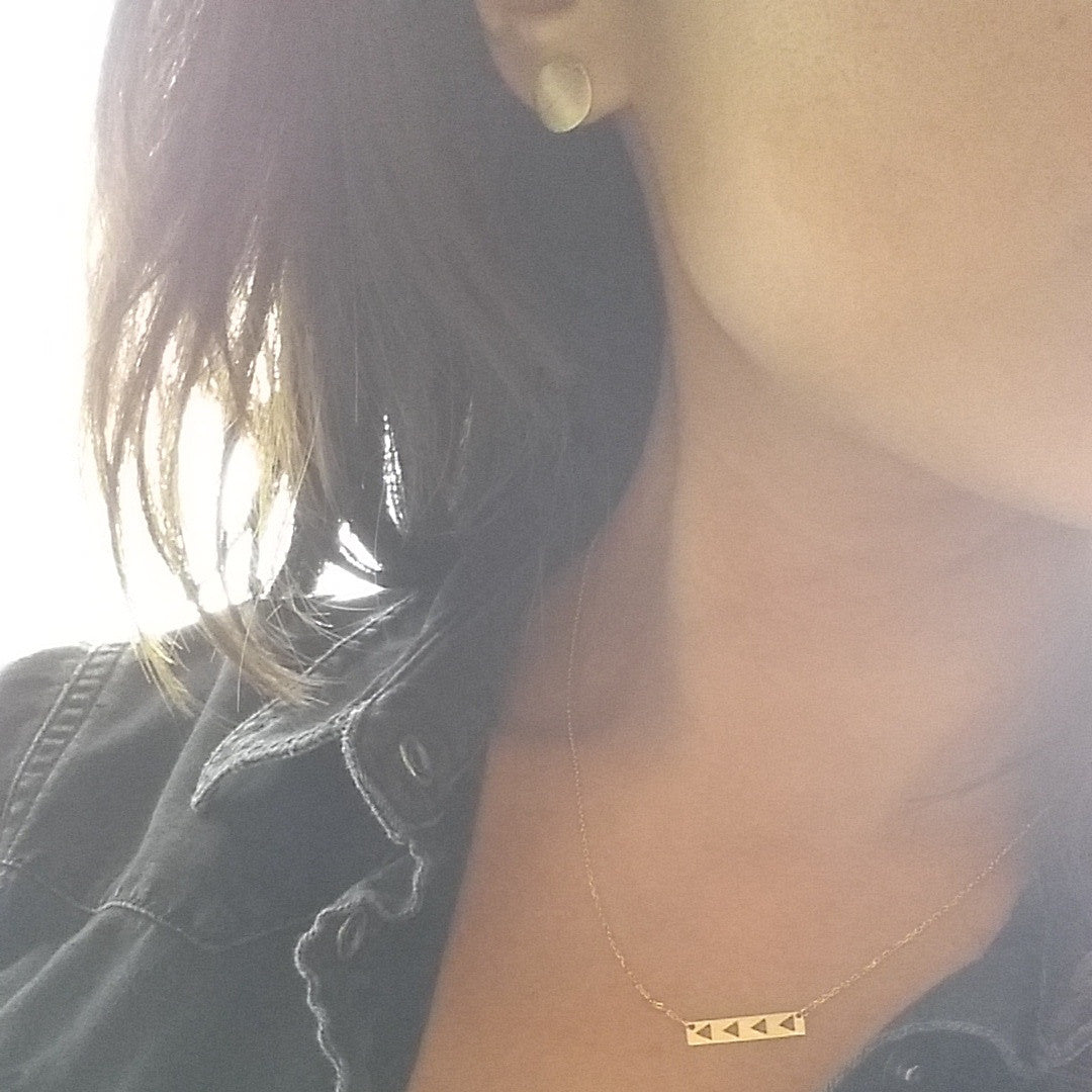 Round Disc Earrings
