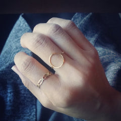 Open Oval Band Ring