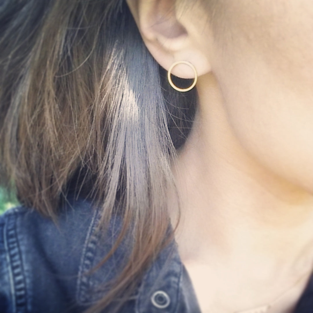 Open Circle Earrings