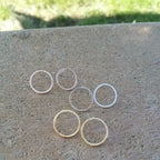 Open Circle Earrings
