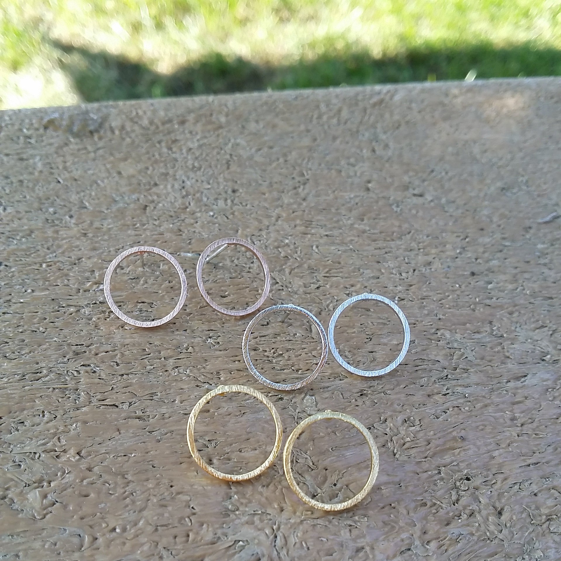 Open Circle Earrings