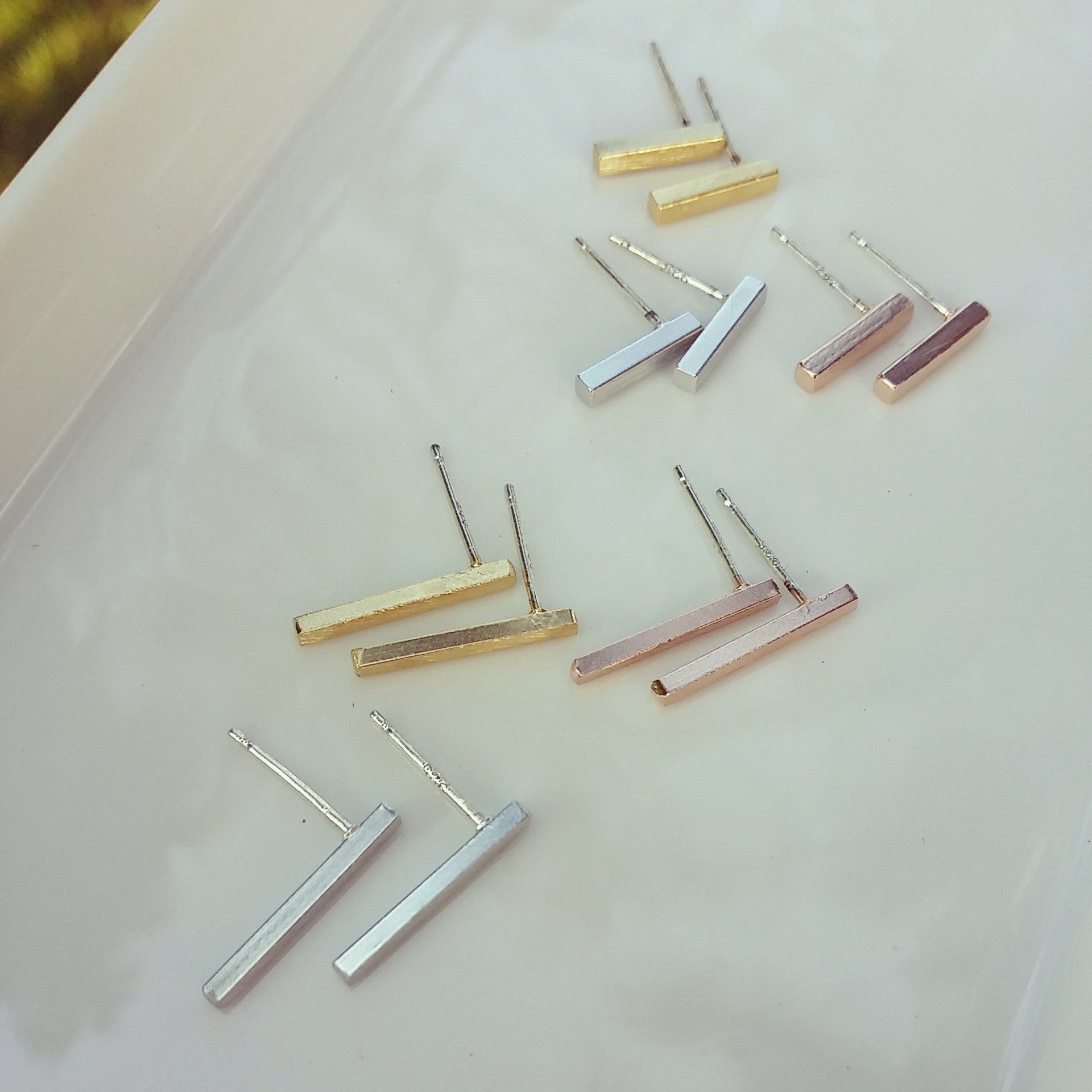 Short Bar Earrings