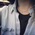 Twig with Stone Drop Necklace