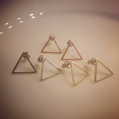 Open Triangle Earrings