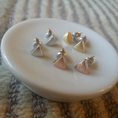 Mini Triangle Earrings