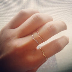 Chevron V-Stack Ring