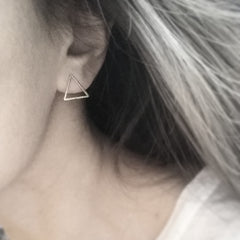 Open Triangle Earrings
