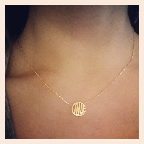 LOVE Circle Necklace
