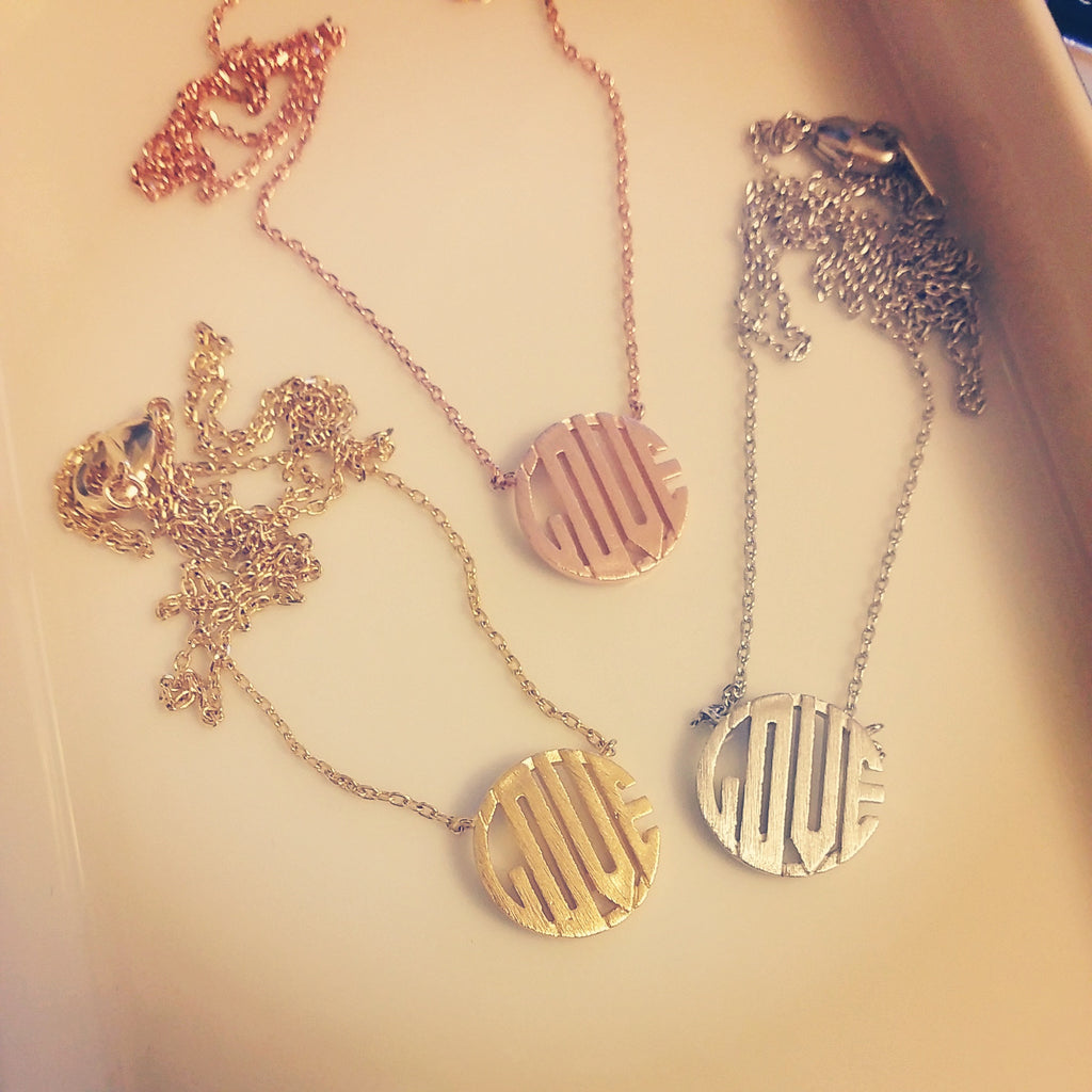 LOVE Circle Necklace