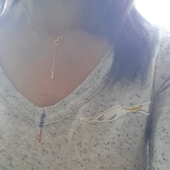 Lock & Key Lariat Necklace