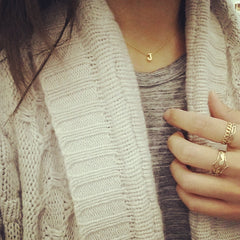 Initial (Block) Necklace