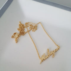 Michigan (script) Necklace