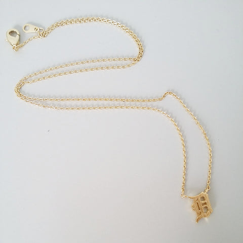Detroit 'D' Necklace