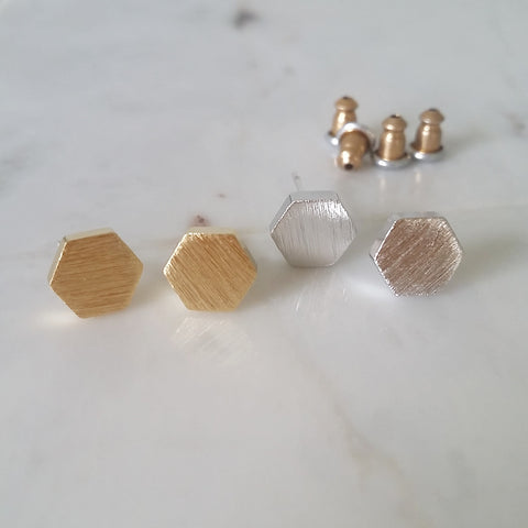 Hexagon Earrings