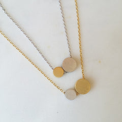 Double Disc Necklace
