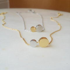 Double Disc Necklace