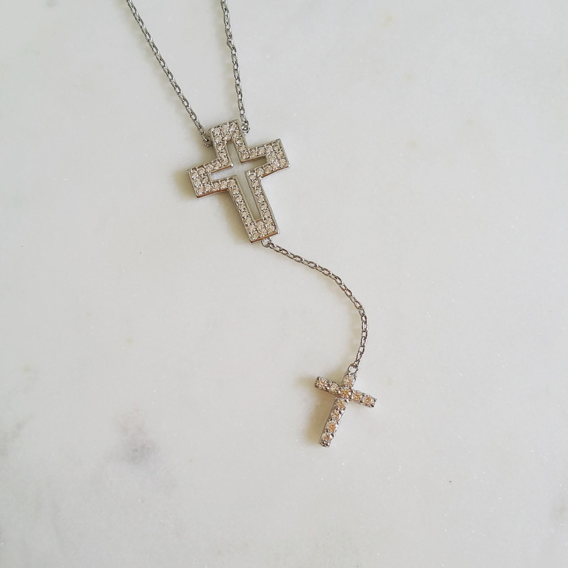 Cross Cutout Necklace