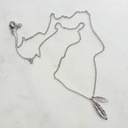 Double Feather Necklace