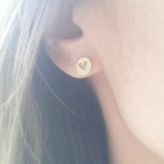 Heart Stitch Earrings