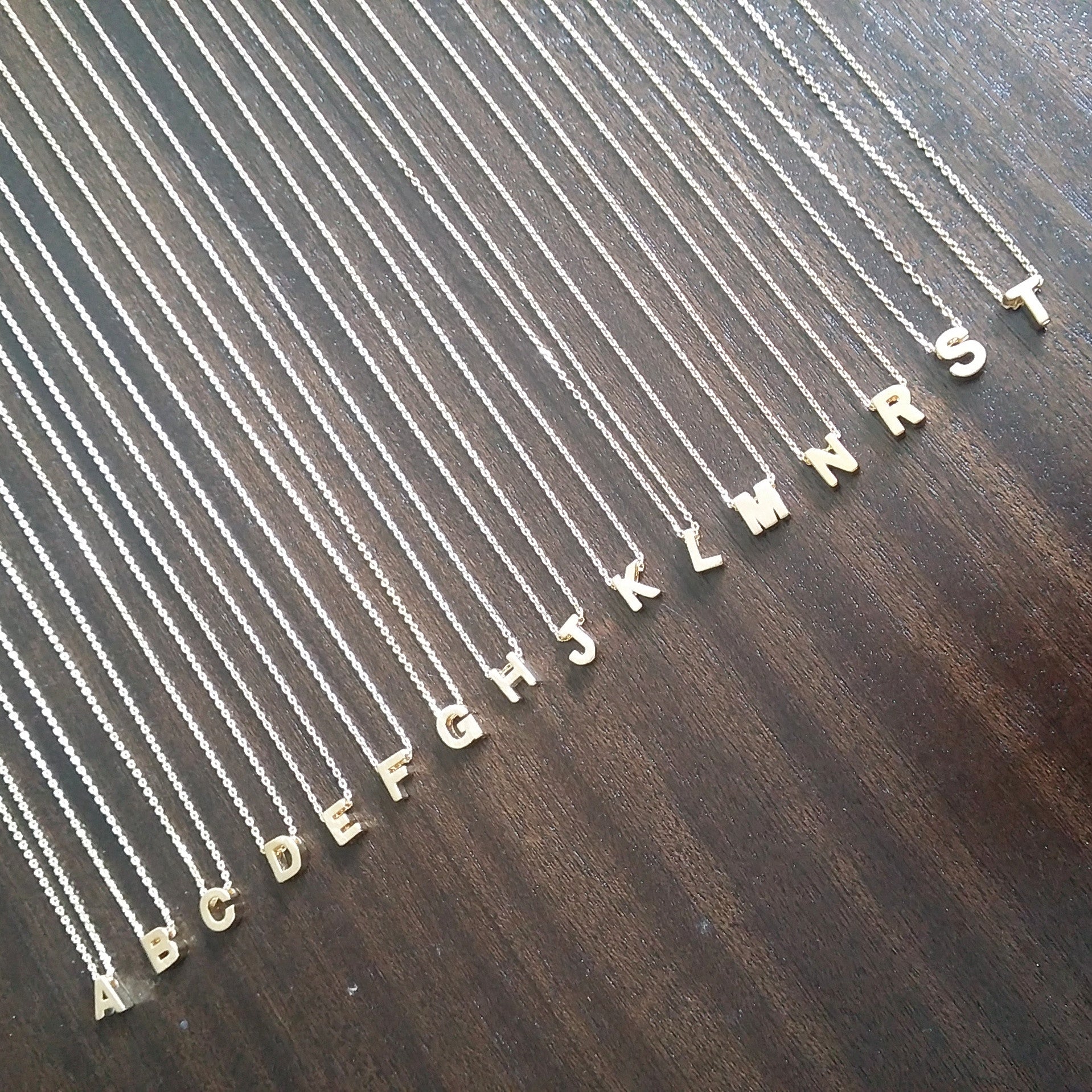 Initial (Block) Necklace
