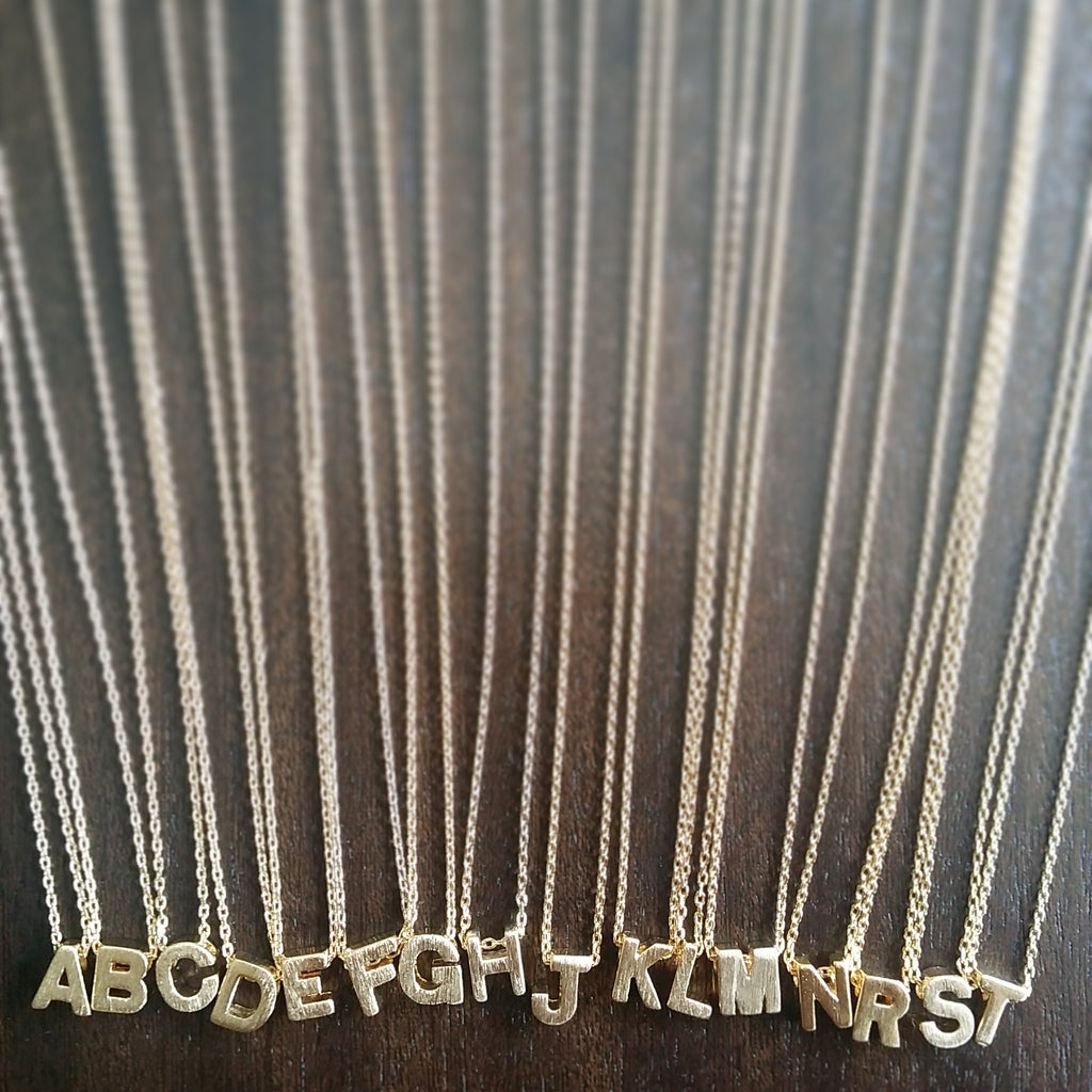 Initial (Block) Necklace