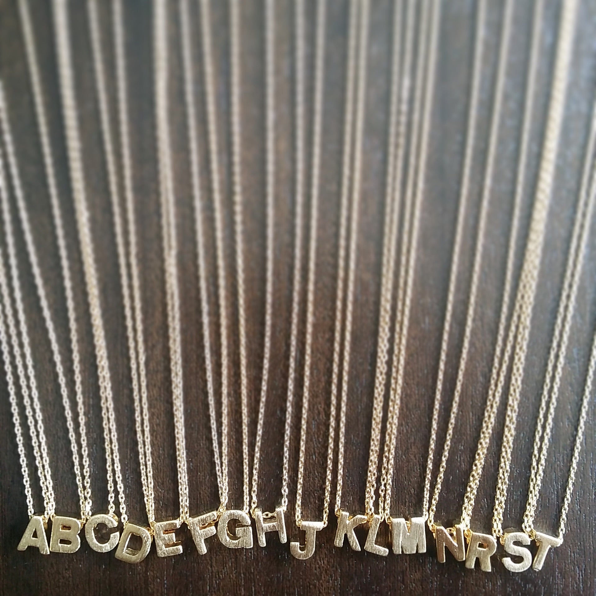 Initial (Block) Necklace