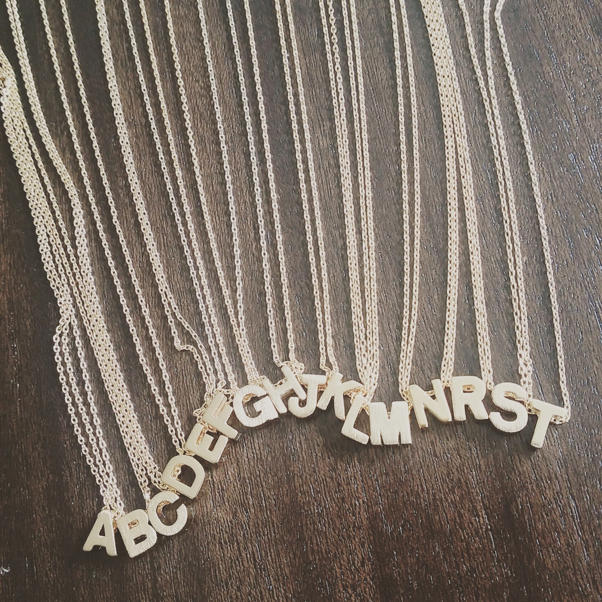 Initial (Block) Necklace