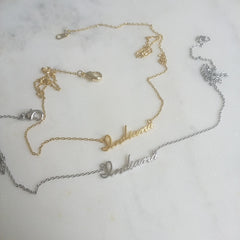 Indiana (script) Necklace