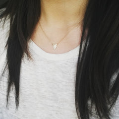Pave V-Point Necklace
