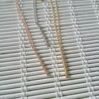 Pave Half Vertical Bar Necklace