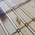 Pave Half Bar Earrings