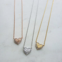 Pave Heart (Trim) Necklace