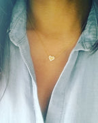 Pave Heart (Trim) Necklace