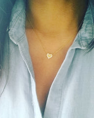 Pave Heart (Trim) Necklace