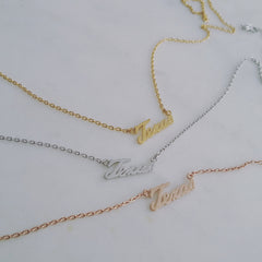 Texas (script) Necklace
