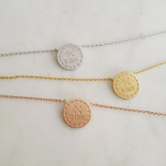 BE BRAVE Medallion Necklace