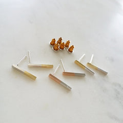 Long Bar (two-tone) Earrings