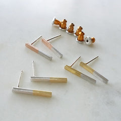 Long Bar (two-tone) Earrings