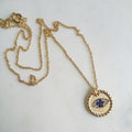 Evil Eye Rope Medallion Necklace