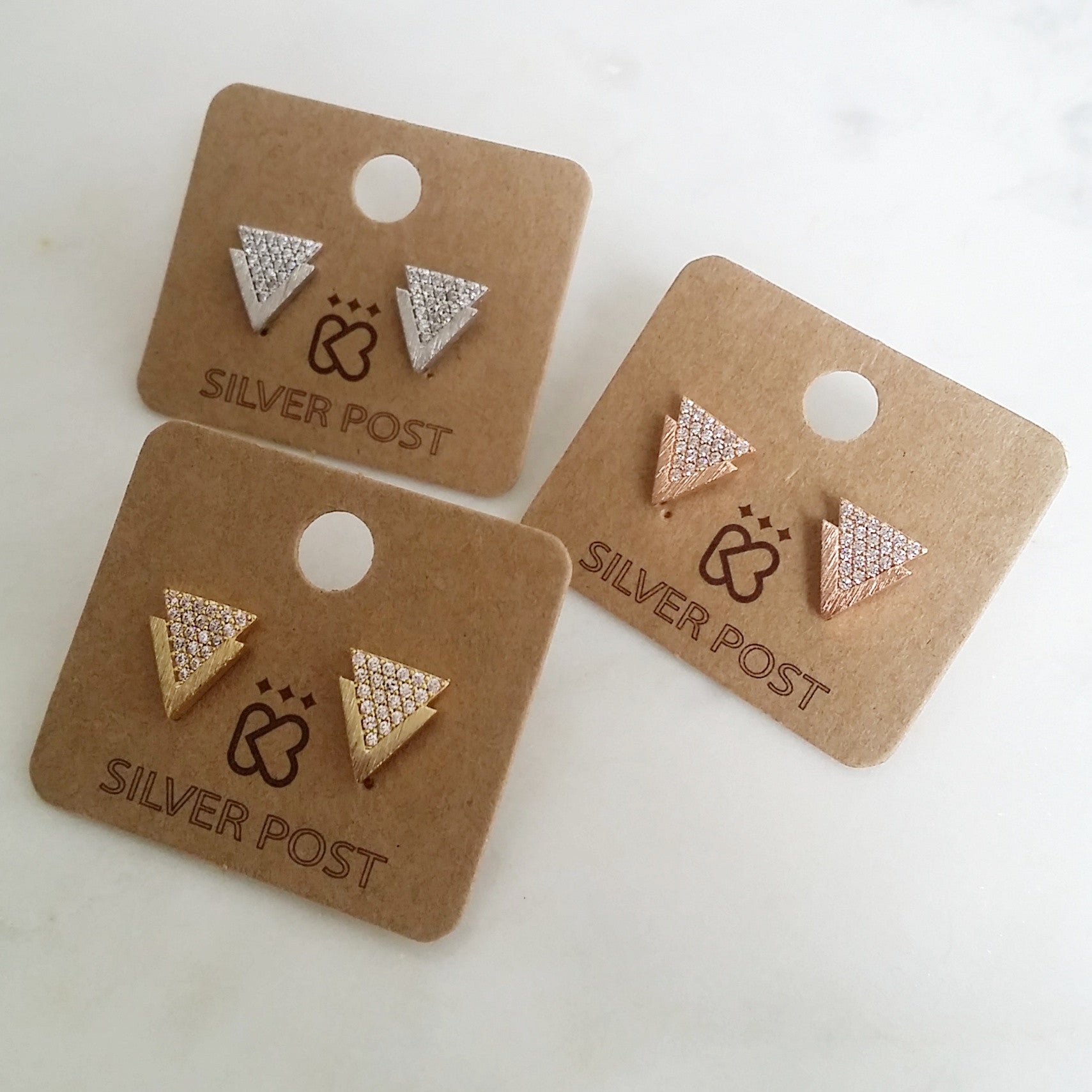 Pave Vertex Earrings