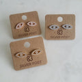 Pave Evil Eye Earrings
