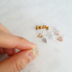 Pave Vertex Earrings
