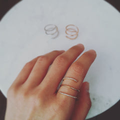 Pave Coil Ring