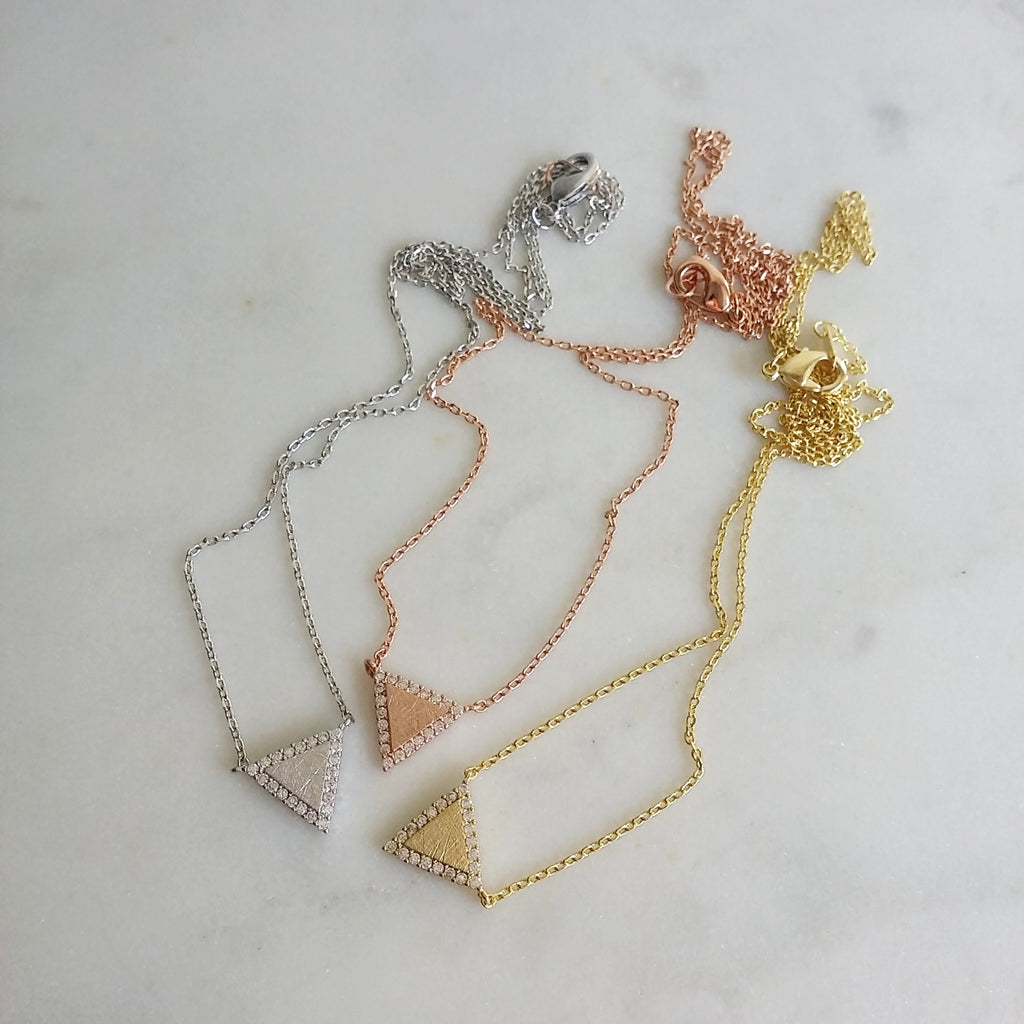 Pavé Delta Necklace