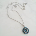 Evil Eye Disc Necklace