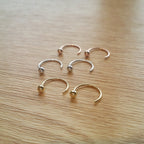 Open Hoop Earrings - Ball