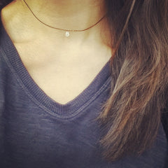 Choker Chain: Crystal Teardrop