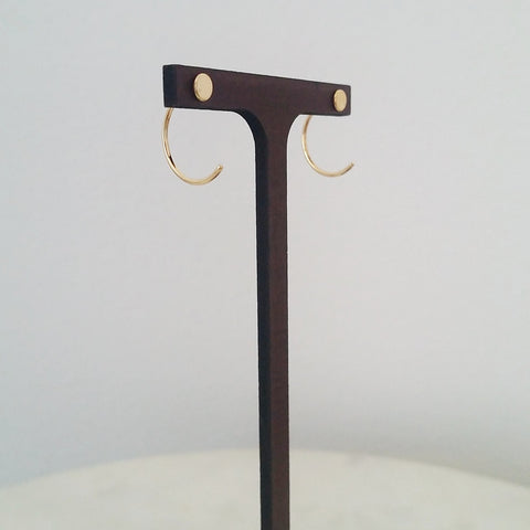 Open Hoop Earrings - Disc